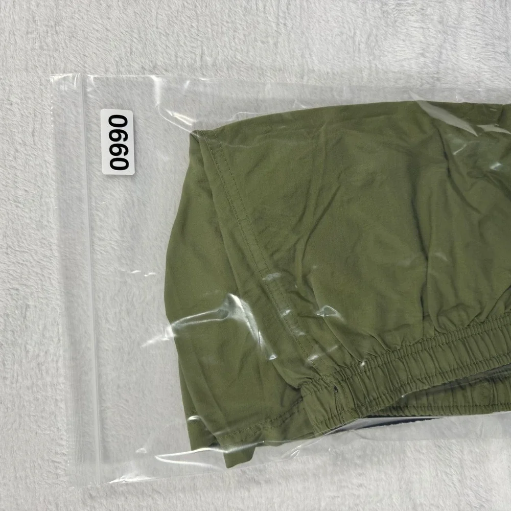 L.L.‎ Bean Supplex Nylon Swim Trunks Mens Small Olive Green Mesh Lined